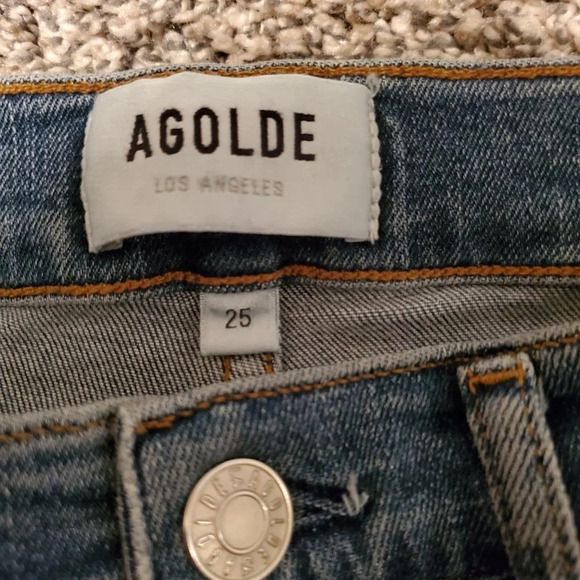 Agolde Sophie Ankle Jeans Pentacle Distressed Wash 25 - Picture 4 of 5